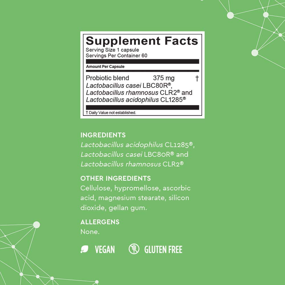 Bio-K + Daily Care Plus Probiotic Supplement Capsules for Adult Men and Women, 50 Billion Active Bacteria(60 capsules)