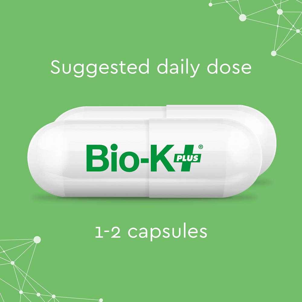 Bio-K + Daily Care Plus Probiotic Supplement Capsules for Adult Men and Women, 50 Billion Active Bacteria(60 capsules)