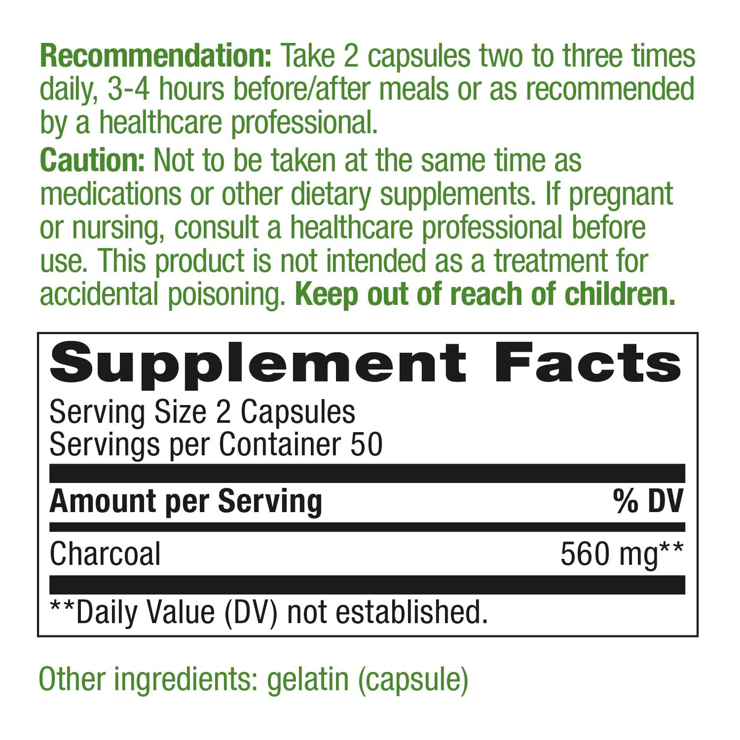 Nature's Way Activated Charcoal