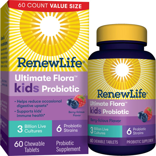 Renew Life Kids Probiotic Gummies, Supports Digestive & Immune Health