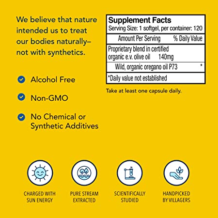NORTH AMERICAN HERB & SPICE Super Strength Oreganol P73 - 120 Softgels