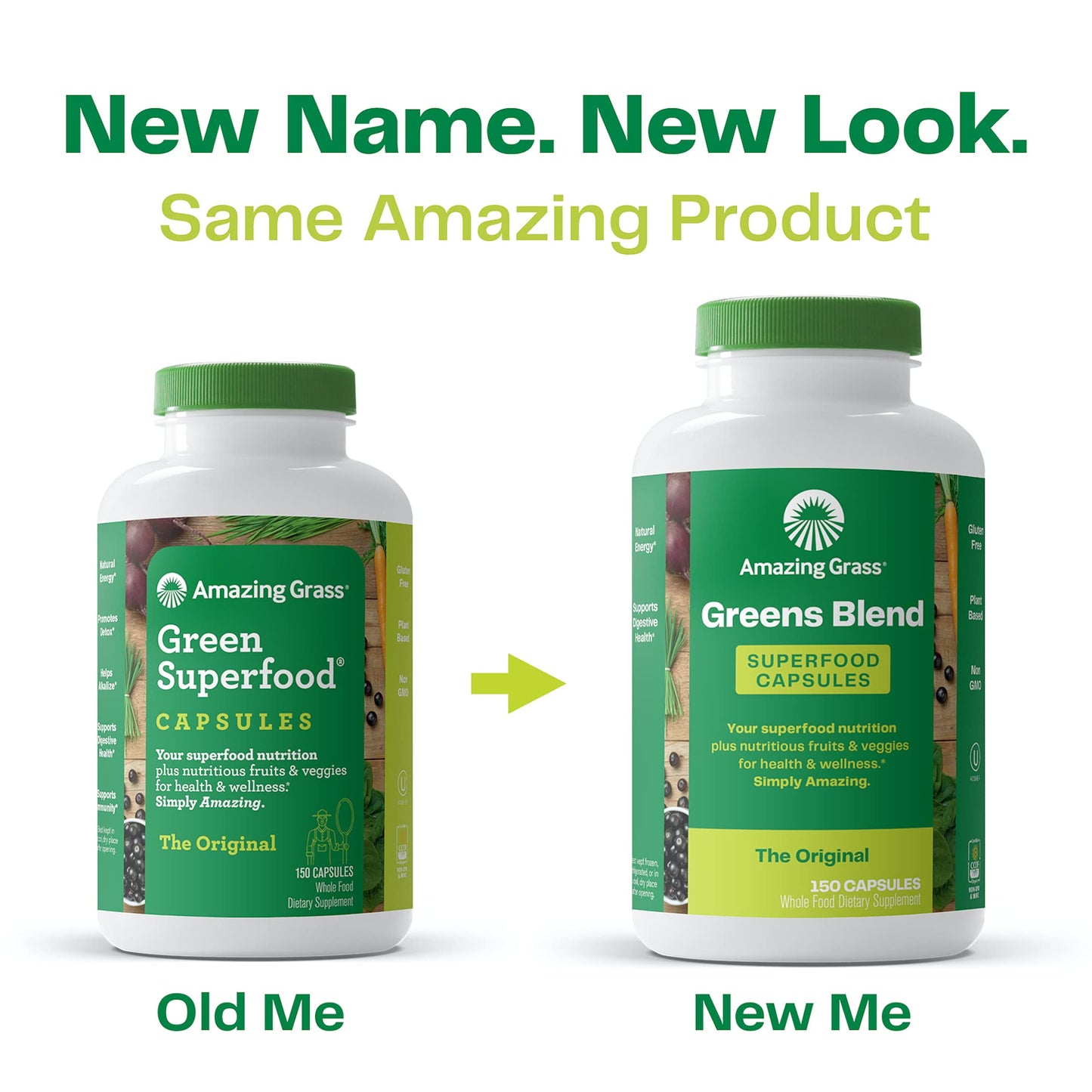 Amazing Grass Greens Blend Superfood 150 Capsules